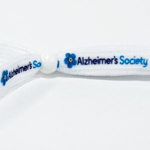 Alzheimer's Society fabric wristband  white