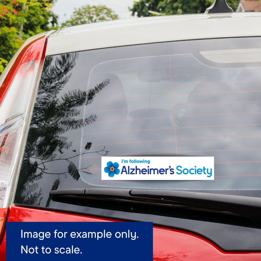 Rodolf Window Sticker I'm following - car window sticker - Alzheimer's Society