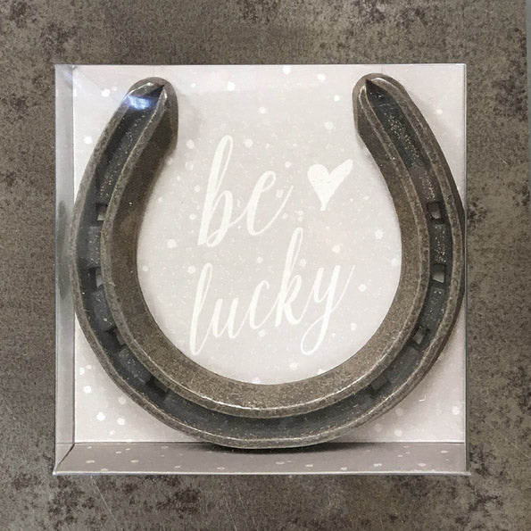 Metal lucky horseshoe