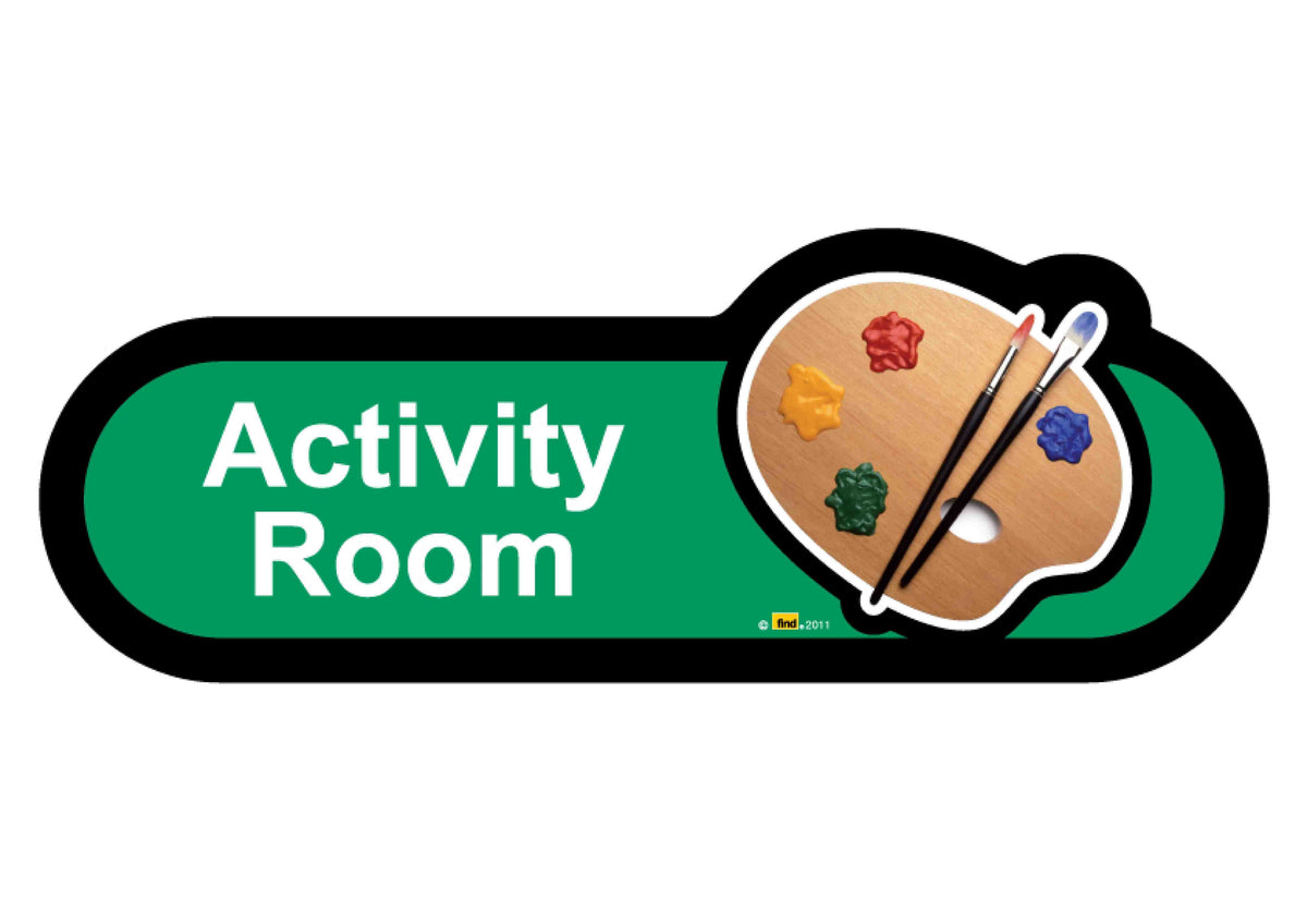 Activity Room Sign - Alzheimer's Society