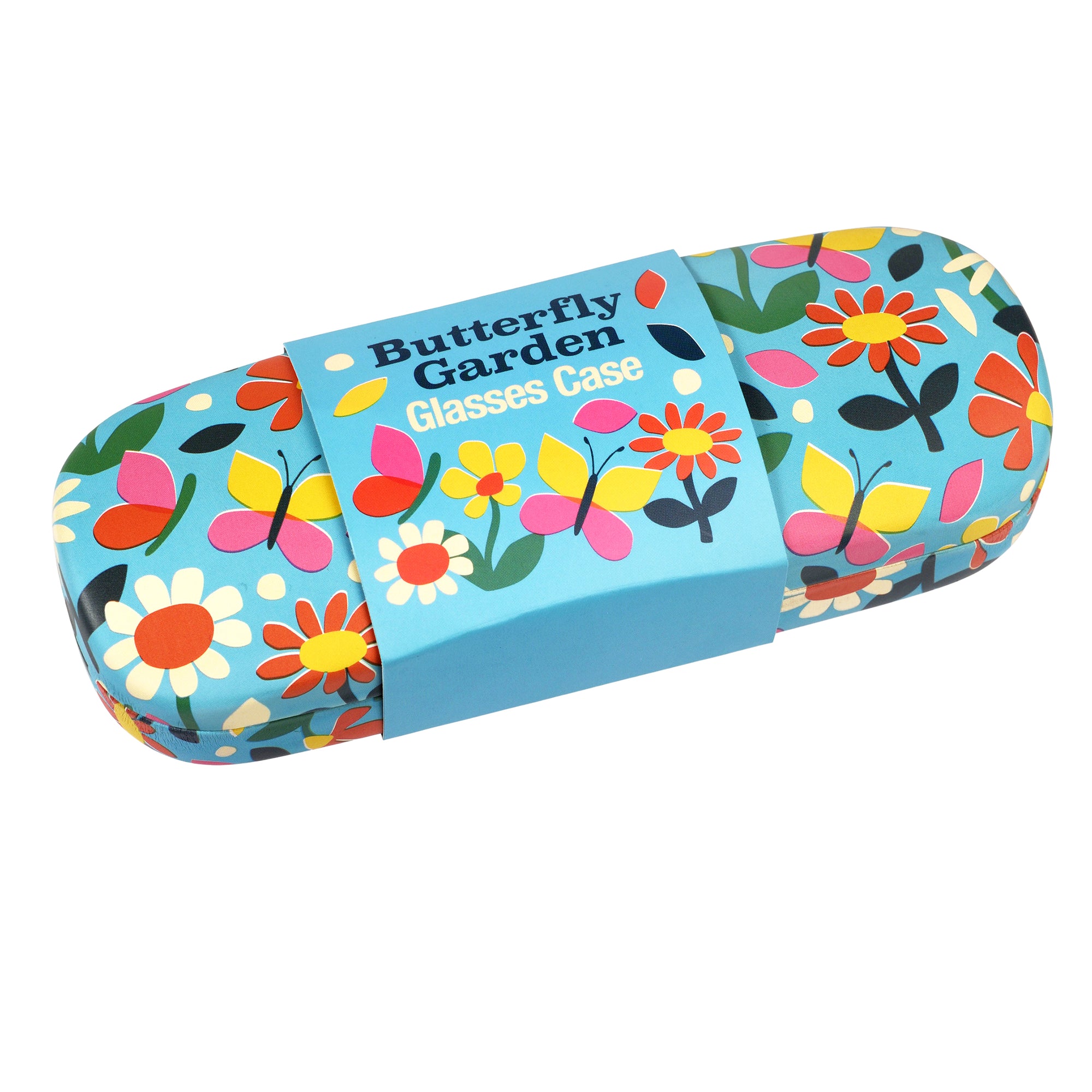 Butterfly glasses case and cleaning cloth