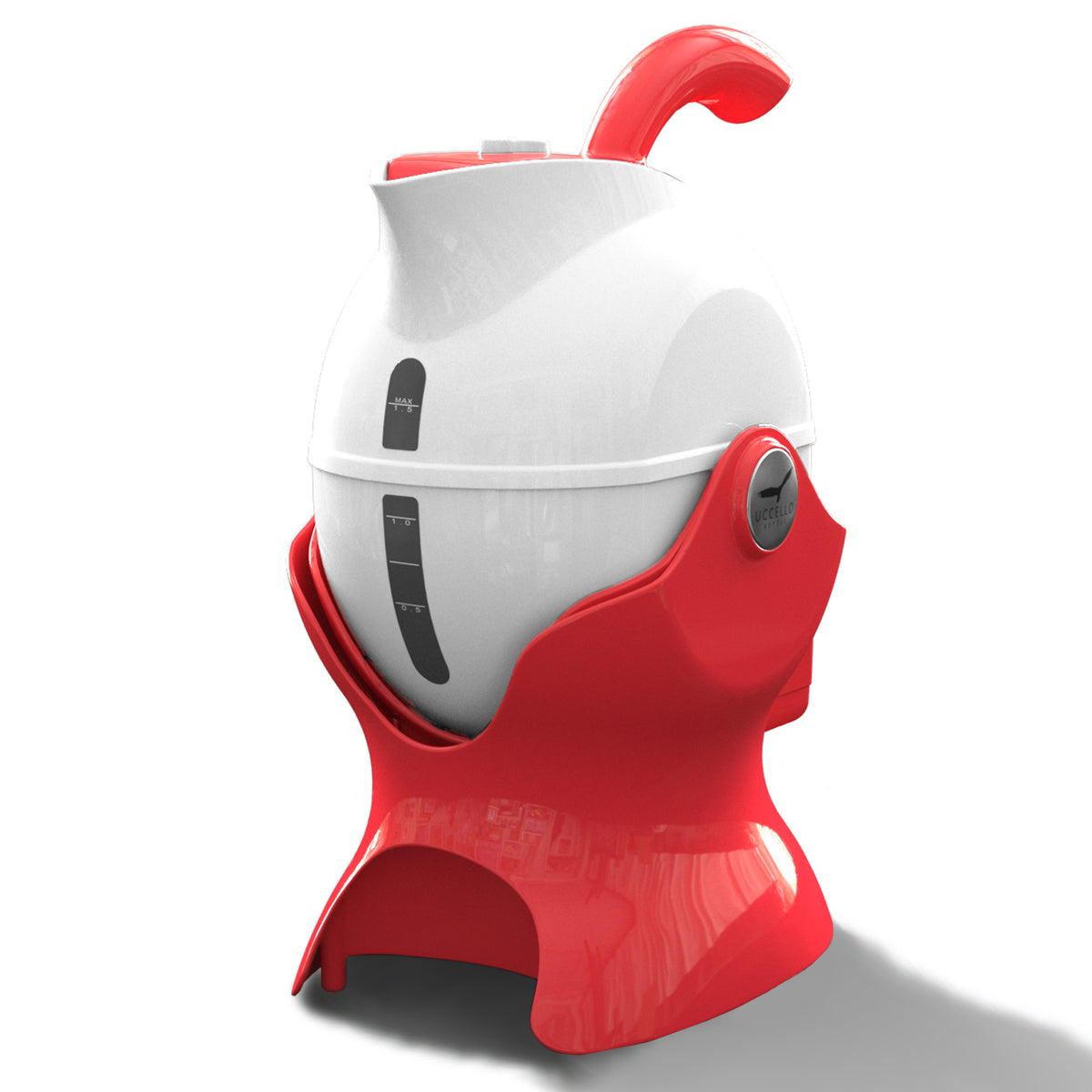 Tilt-to-pour Uccello Kettle - red