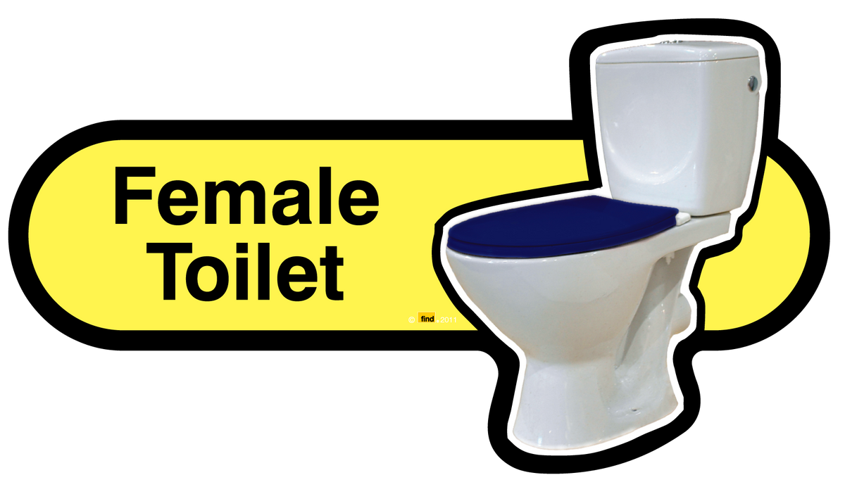Female Toilet Sign - VAT Free