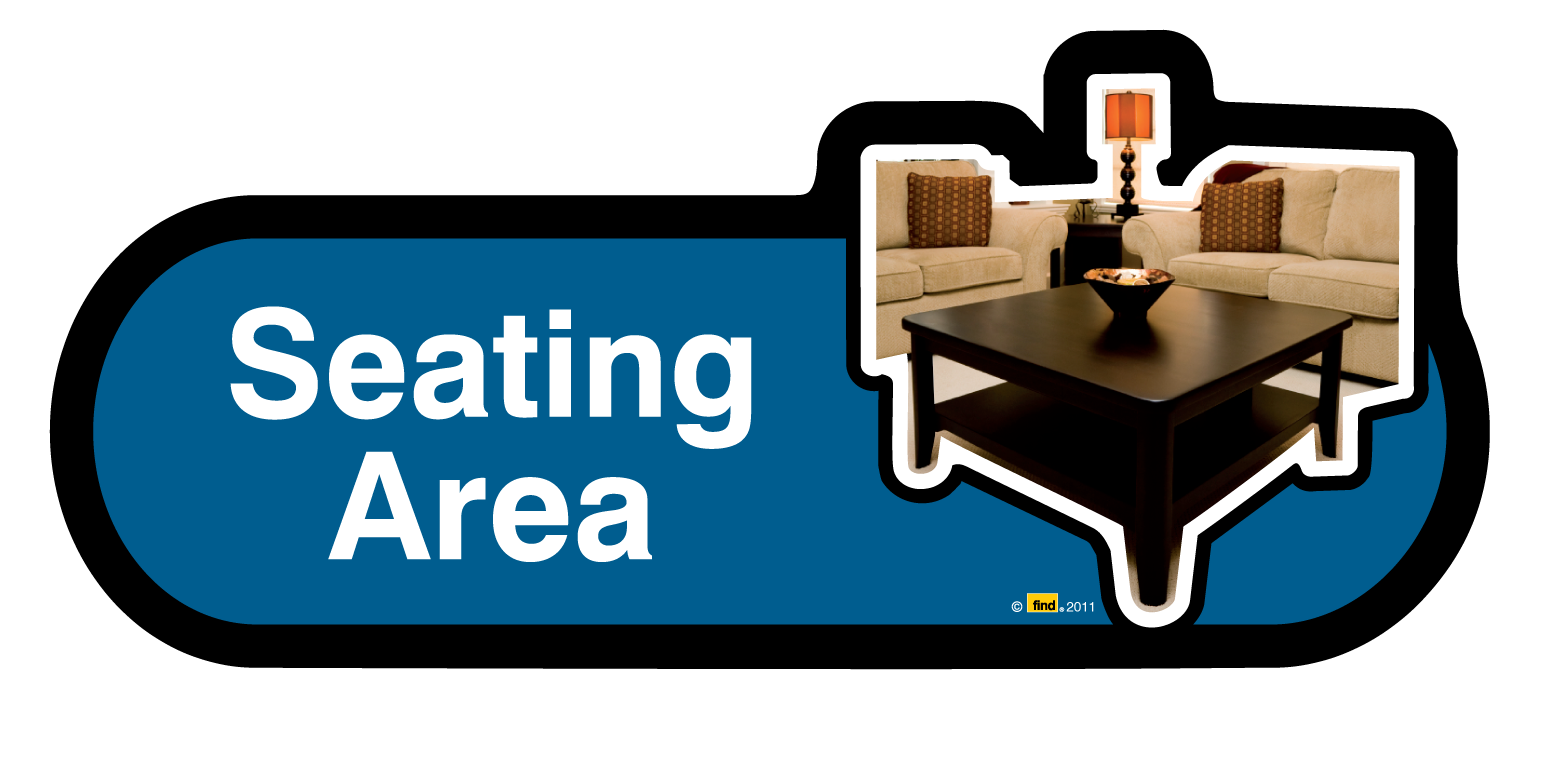 Seating Area Sign - VAT Free