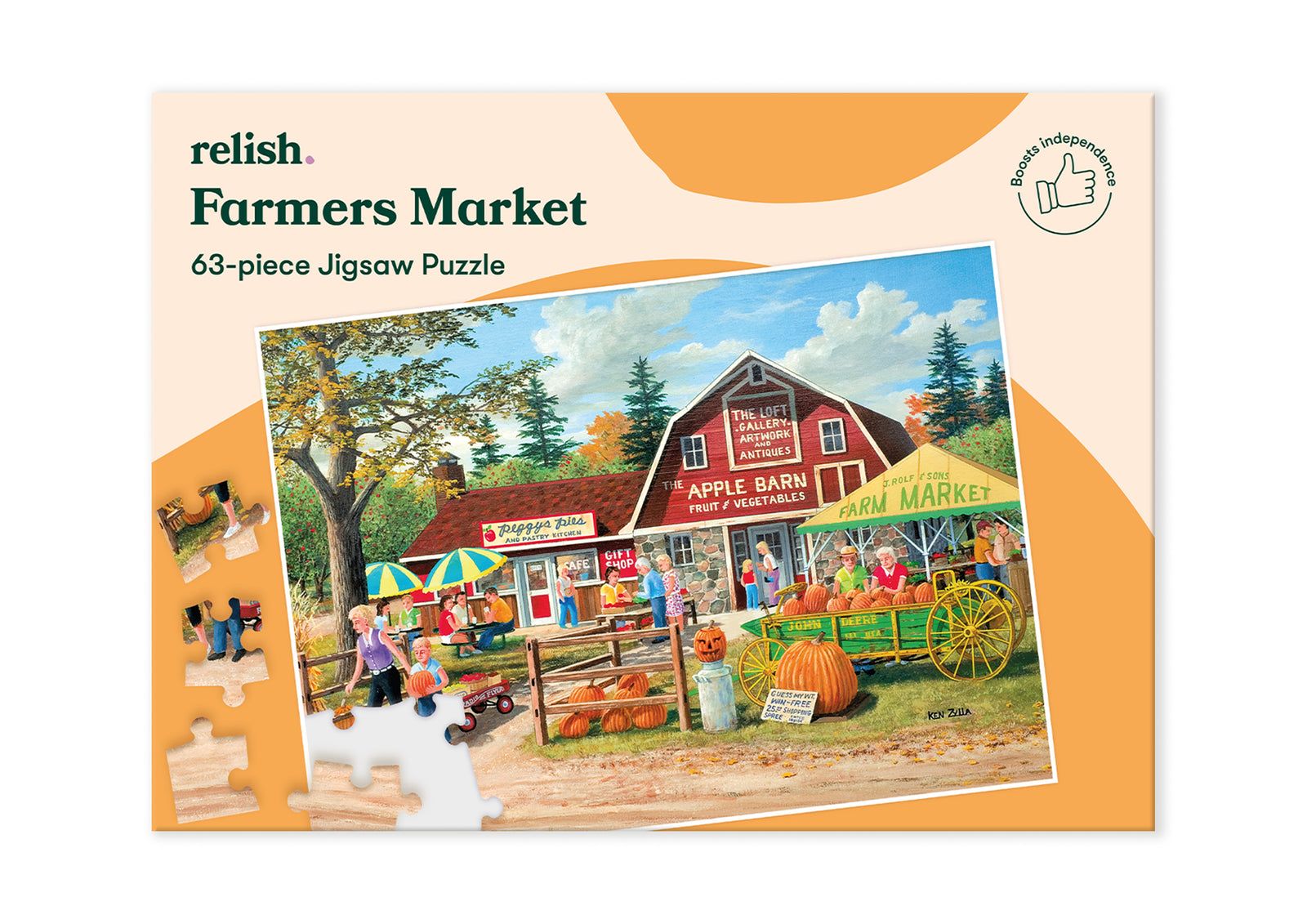 63 piece jigsaw puzzle - Farmers Market