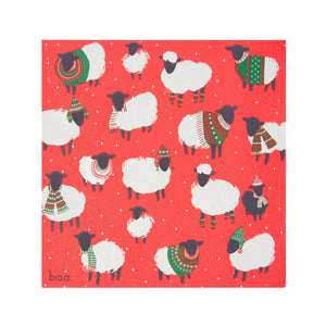 Christmas sheep Christmas napkins
