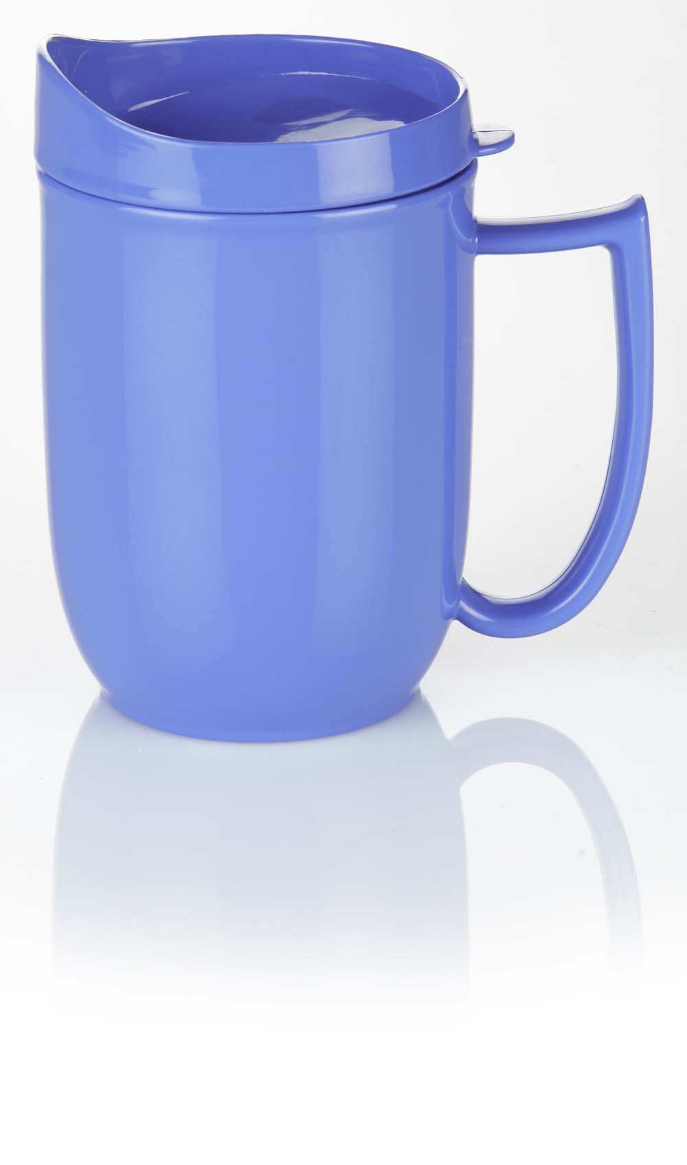 Blue mug with feeder lid - VAT Free