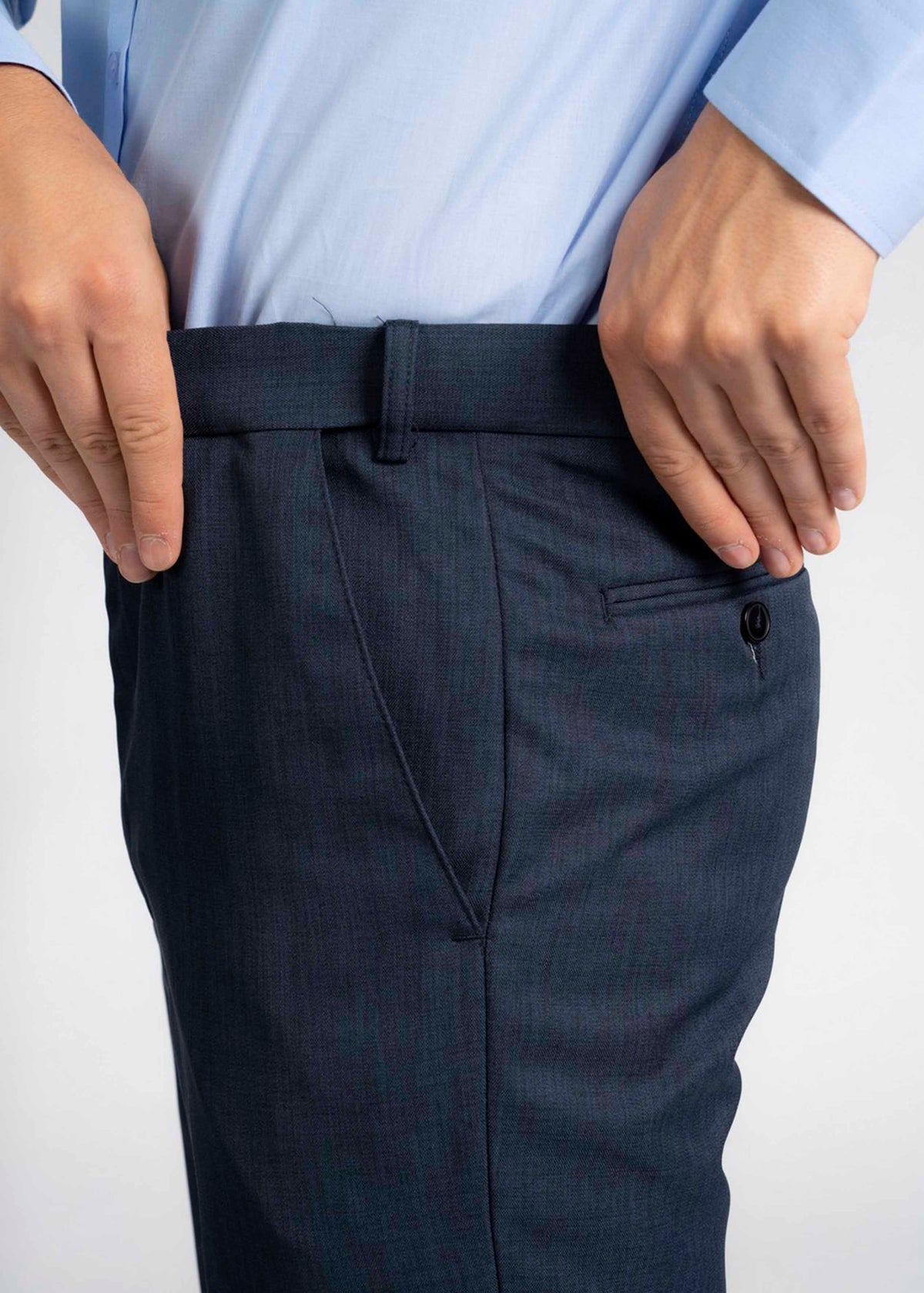 Elevate Your Formal Attire with Cobb Navy Blue Ultra Fit Formal Trousers