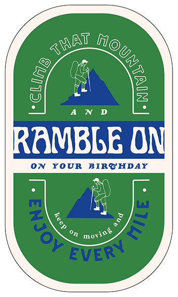 Ramble on Birthday - Single Card
