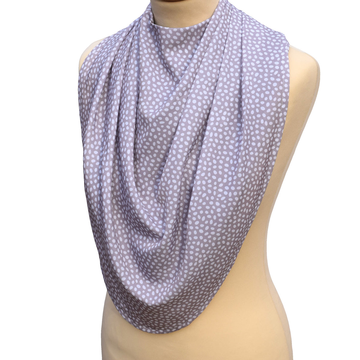 Pashmina Style Clothes Protector - Dotted Grey