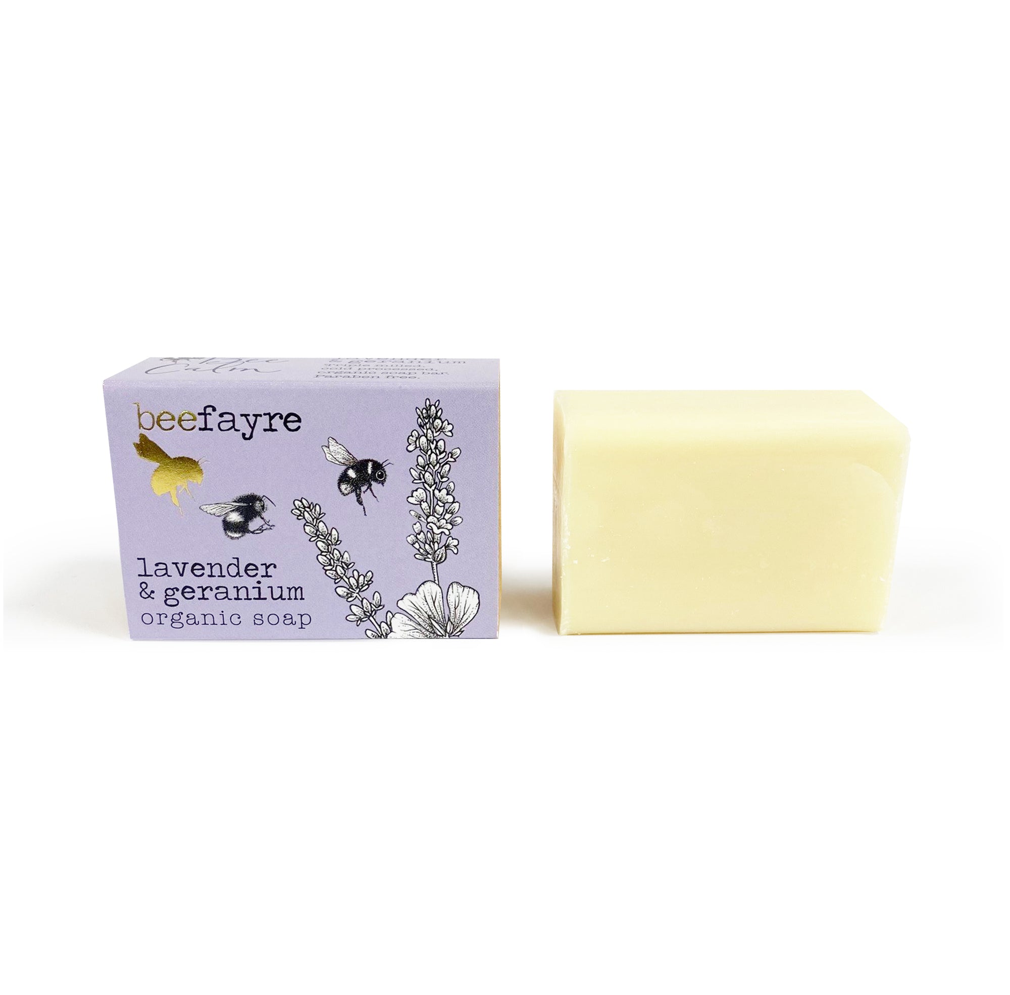 Lavender and geranium soap