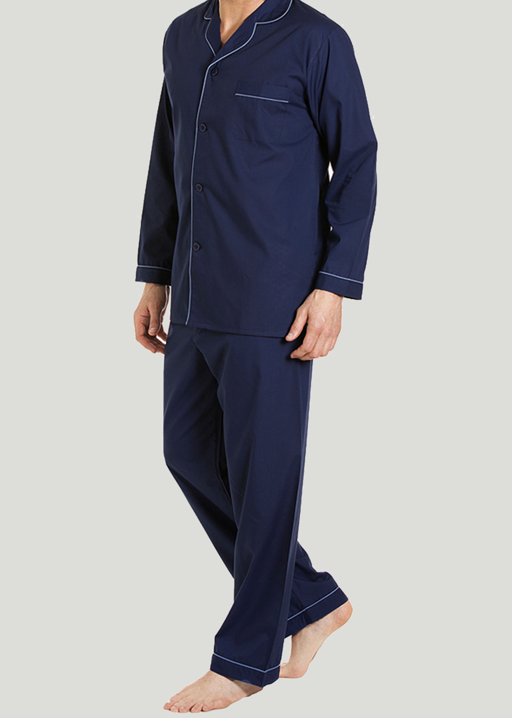Maxwell Easy-Care Velcro Shirt and Pull On Bottoms PJ Set