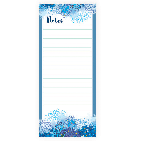 Forget-me-not magnetic memo pad