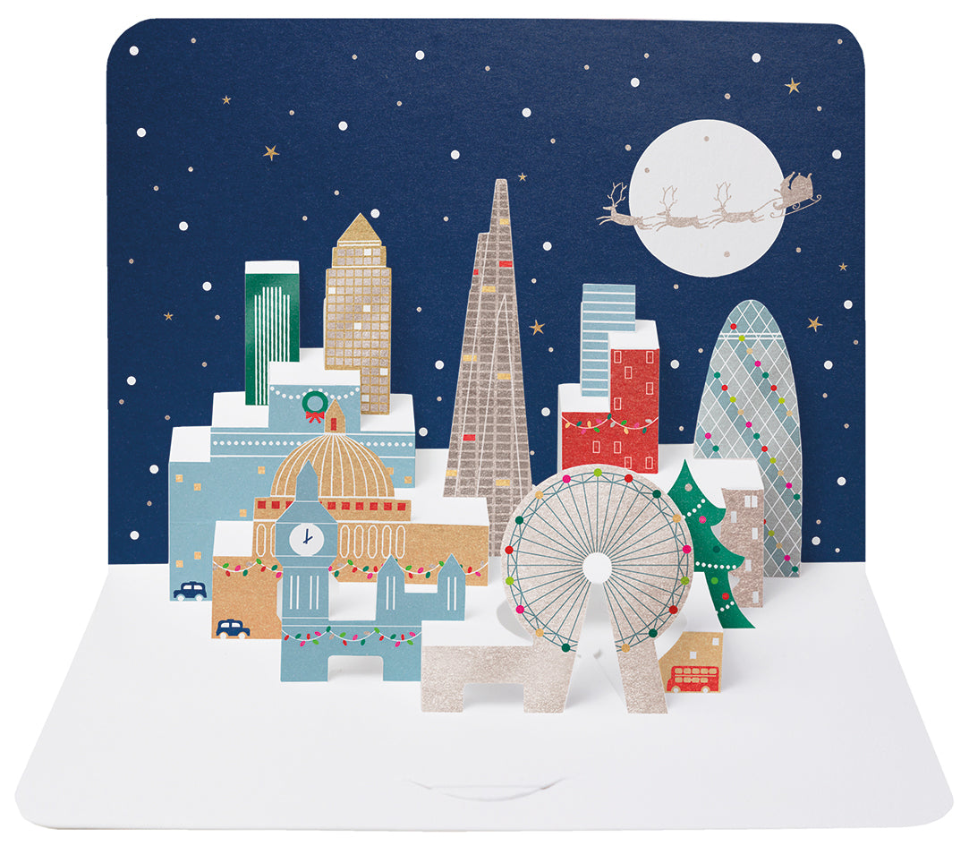 London skyline pop-up card, pack of 5