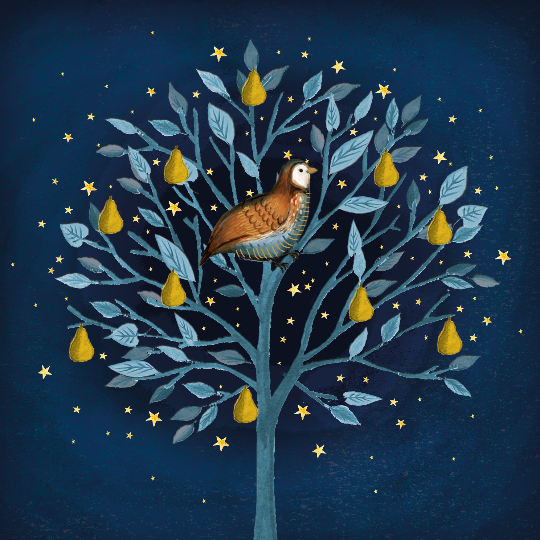Partridge in a pear tree, pack of 10 cards