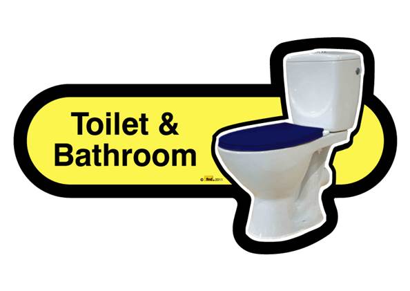 Toilet and Bathroom Sign - VAT Free