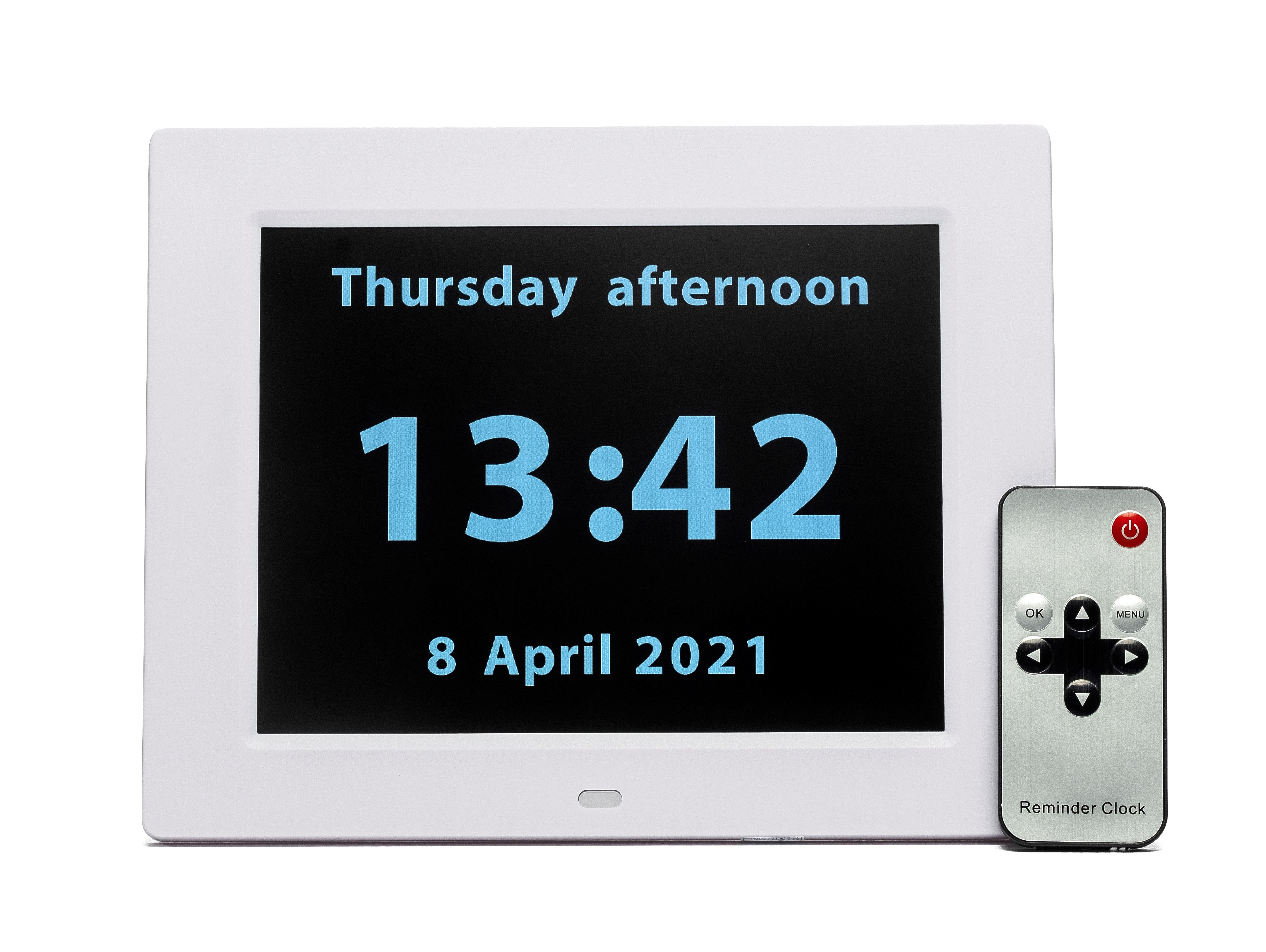Rosebud reminder clock - white - Alzheimer's Society