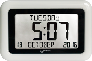 Radio controlled day clock