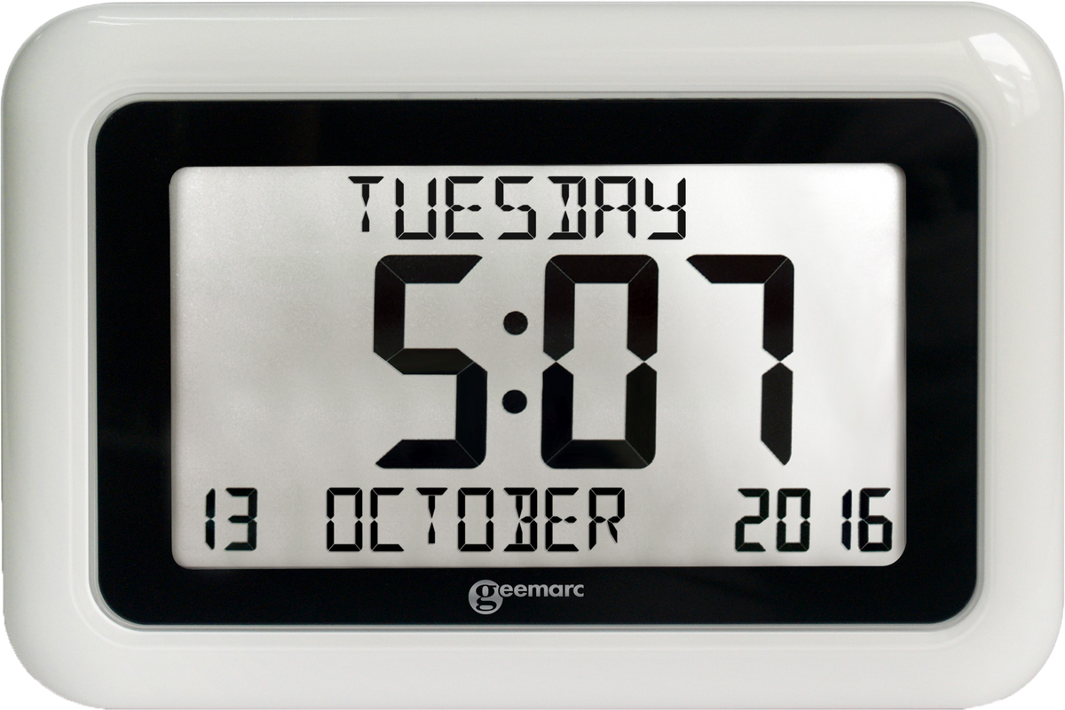 Radio controlled day clock - VAT free