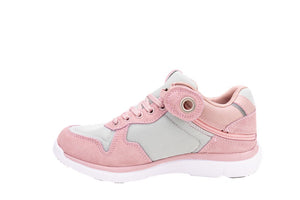 Excursion shoe - women's pink and grey mid-top
