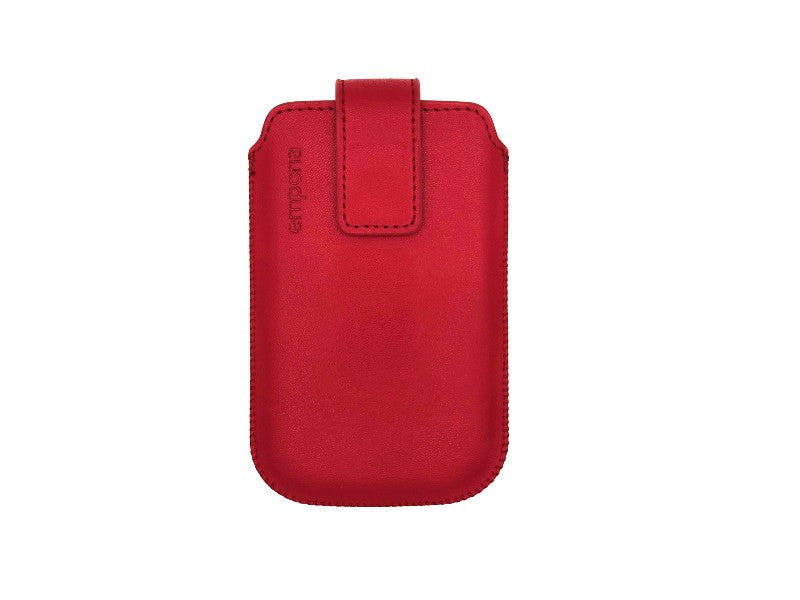 Red Leather Pouch for Simplicity Clamshell