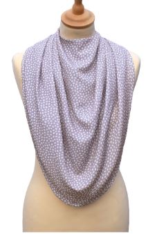 Pashmina Style Clothes Protector - Dotted Grey - VAT Free